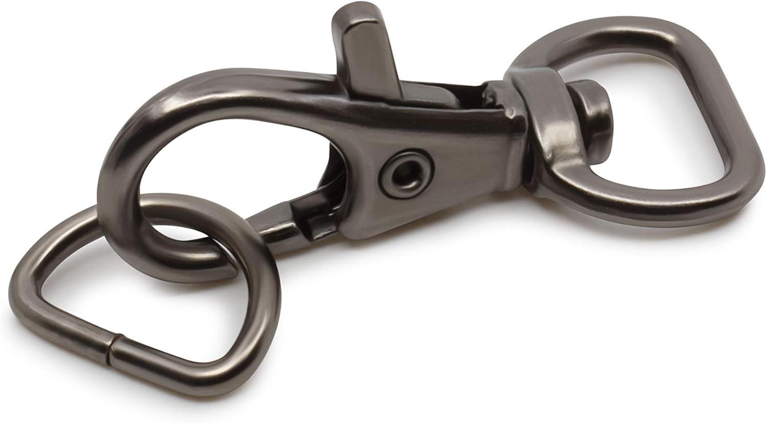 imageDritz D Rings 1in Nickel Bag ampamp Tote Accessories 1quot 24ctGunmetal