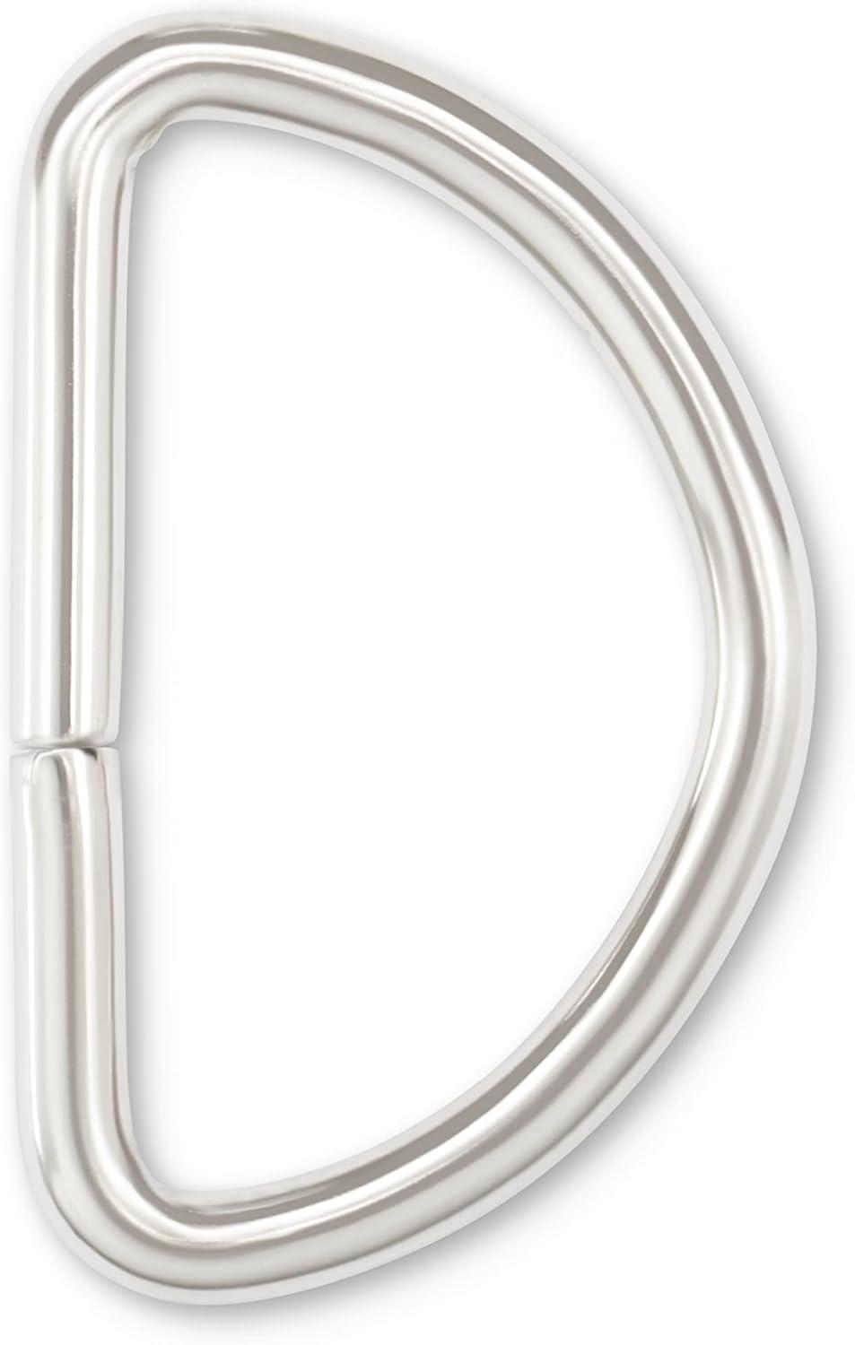 imageDritz D Rings 1in Nickel Bag ampamp Tote Accessories 1quot 24ctNickel