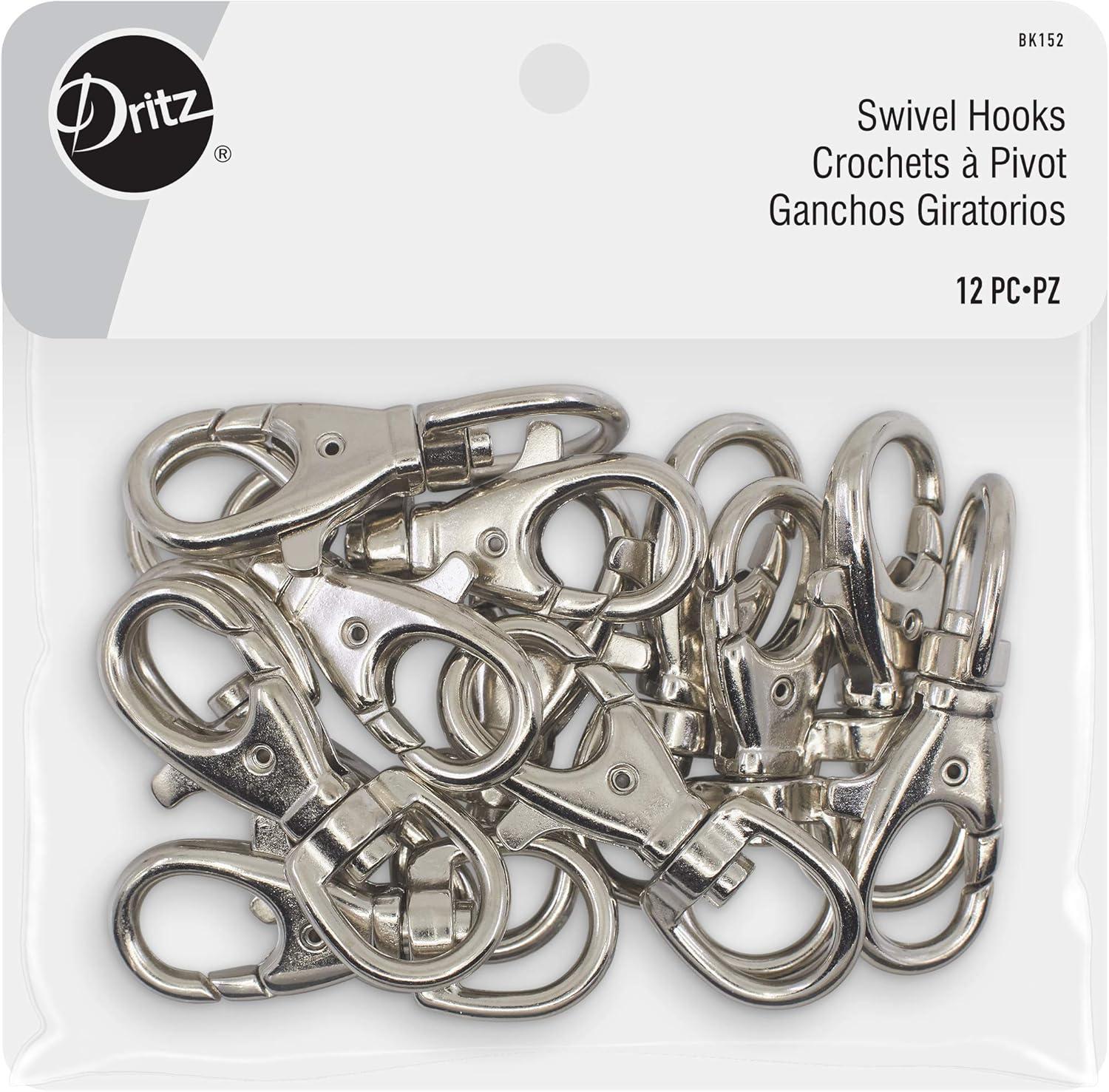 imageDritz D Rings 1in Nickel Bag ampamp Tote Accessories 1quot 24ctNickel