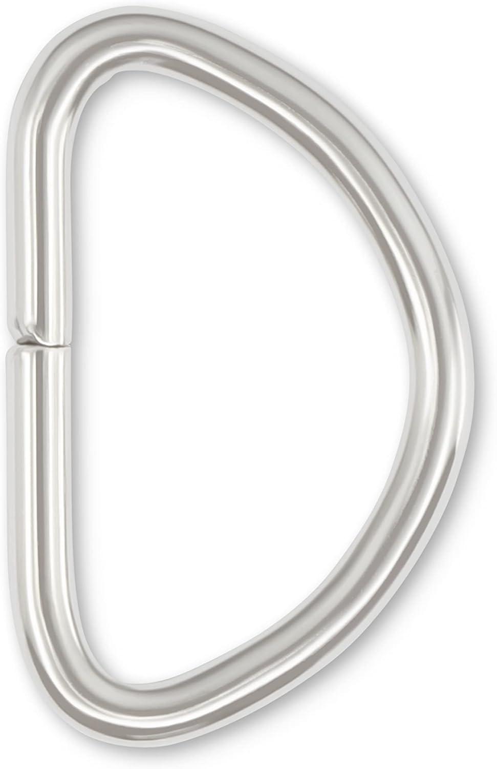 imageDritz D Rings 1in Nickel Bag ampamp Tote Accessories 1quot 24ctNickel