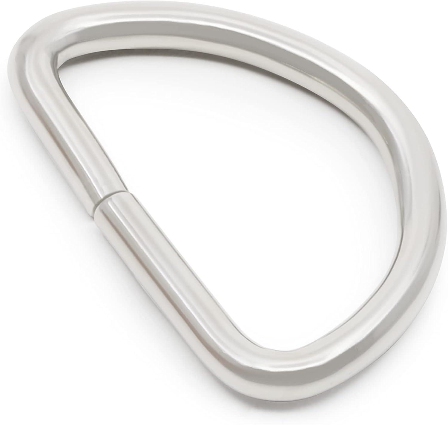 imageDritz D Rings 1in Nickel Bag ampamp Tote Accessories 1quot 24ctNickel