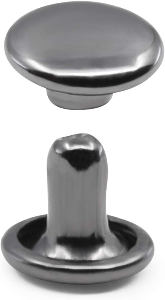 imageDritz Double Cap Nickel Includes Rivets ampamp Tools FastenersGunmetal