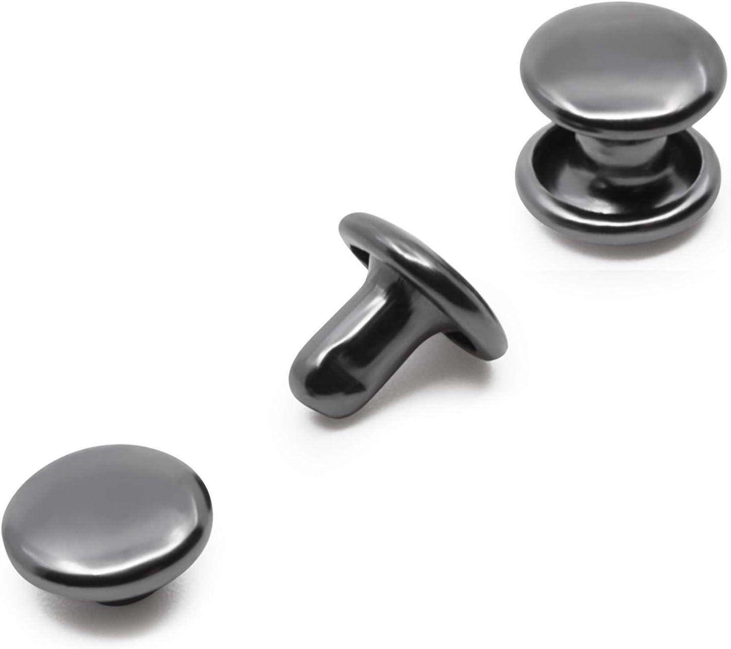 imageDritz Double Cap Nickel Includes Rivets ampamp Tools FastenersGunmetal