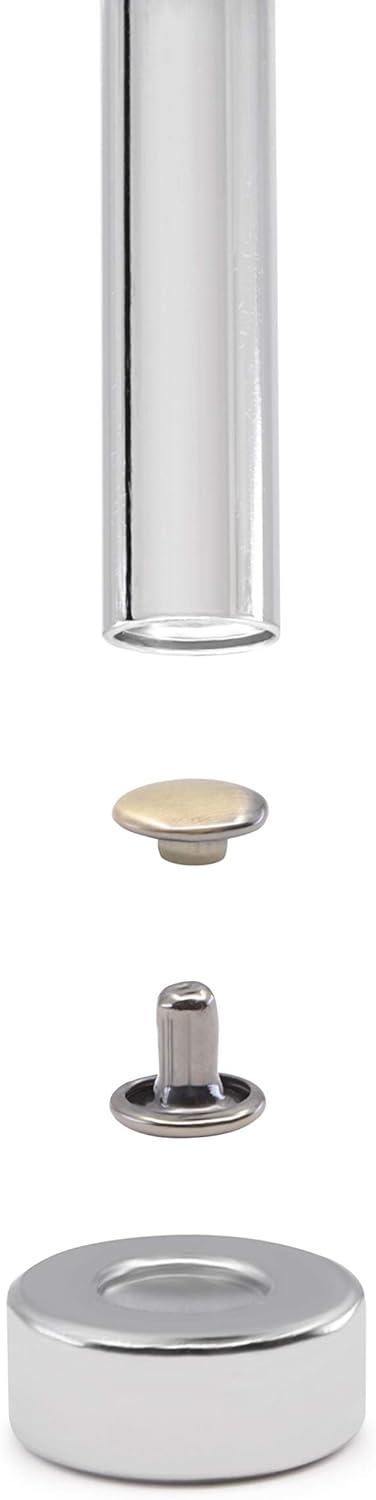 imageDritz Double Cap Nickel Includes Rivets ampamp Tools FastenersGunmetal