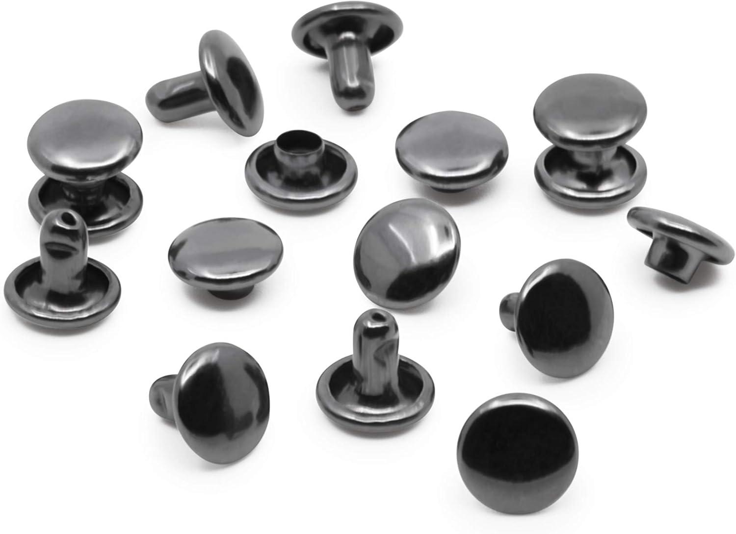 imageDritz Double Cap Nickel Includes Rivets ampamp Tools FastenersGunmetal