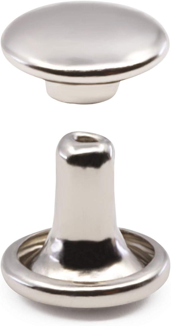 imageDritz Double Cap Nickel Includes Rivets ampamp Tools FastenersNickel