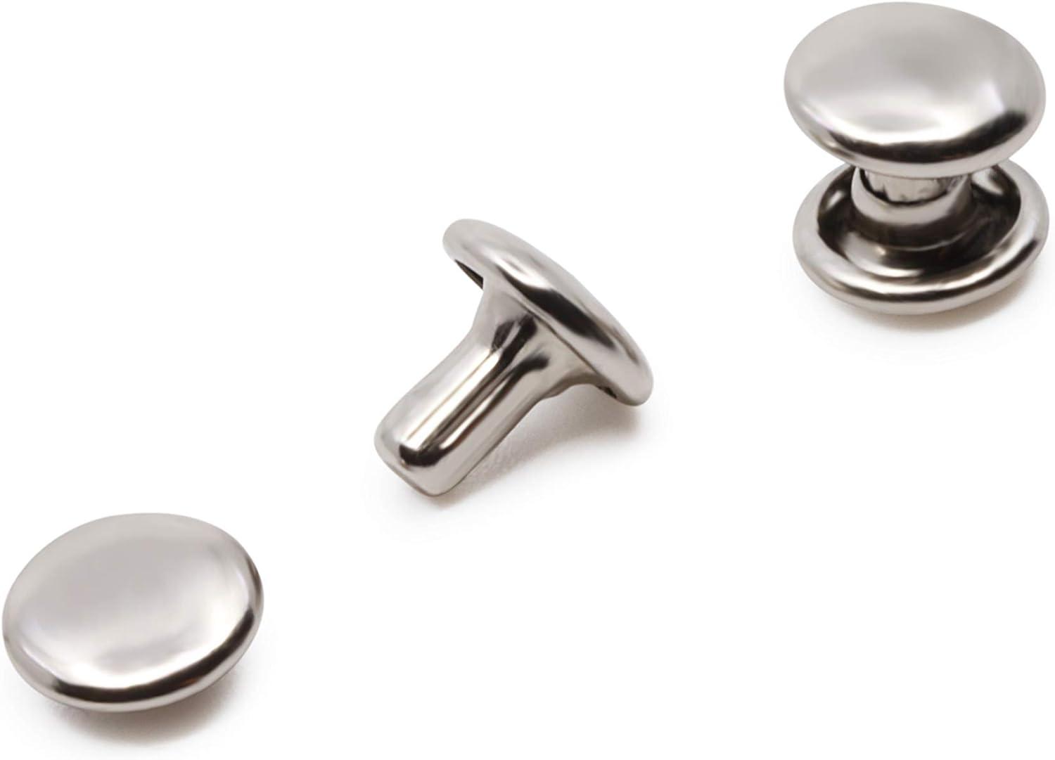 imageDritz Double Cap Nickel Includes Rivets ampamp Tools FastenersNickel