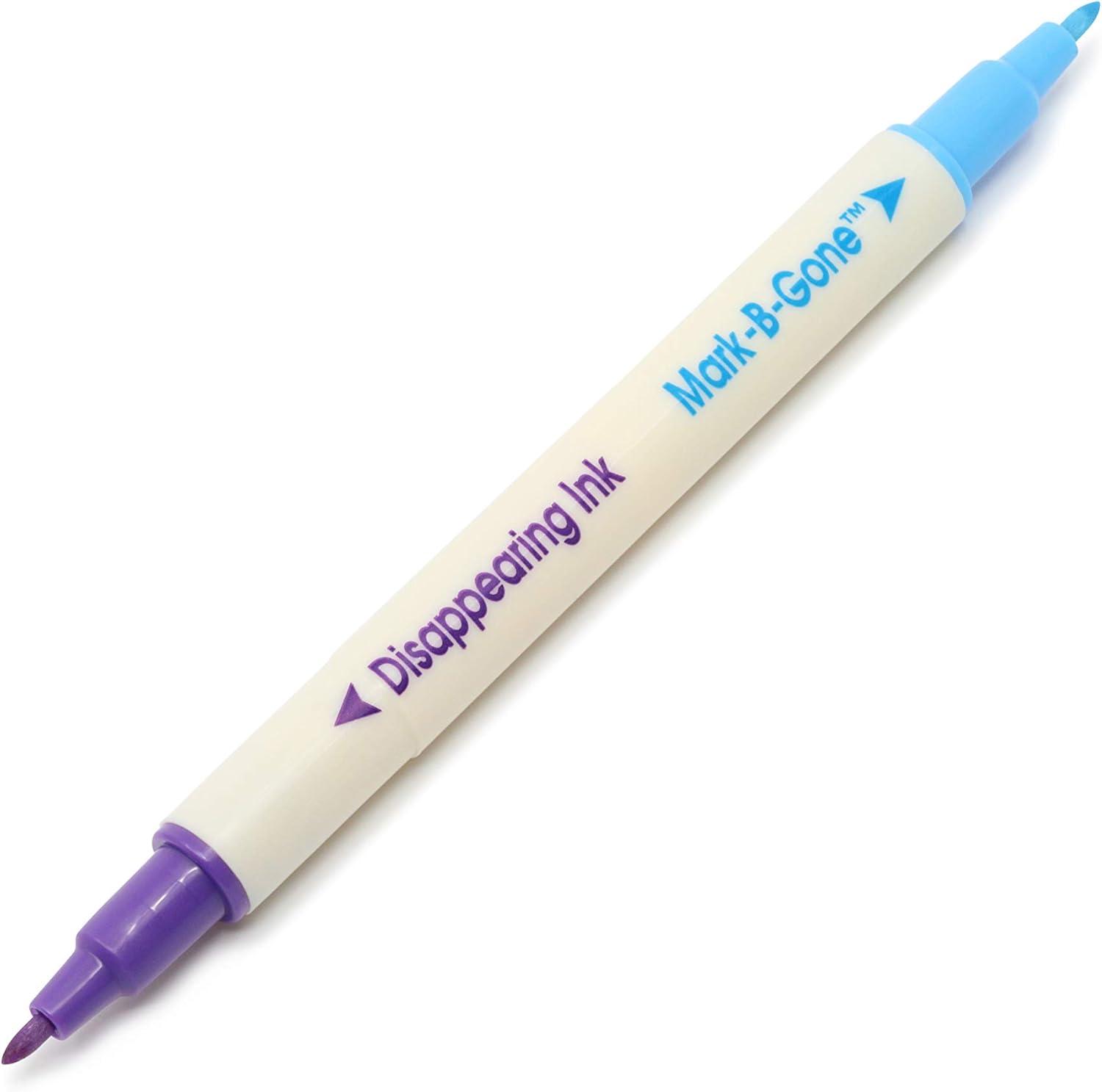 imageDritz Dual Purpose BGone ampamp Disappearing Ink 12 pc Marking Pens BluePurple Count