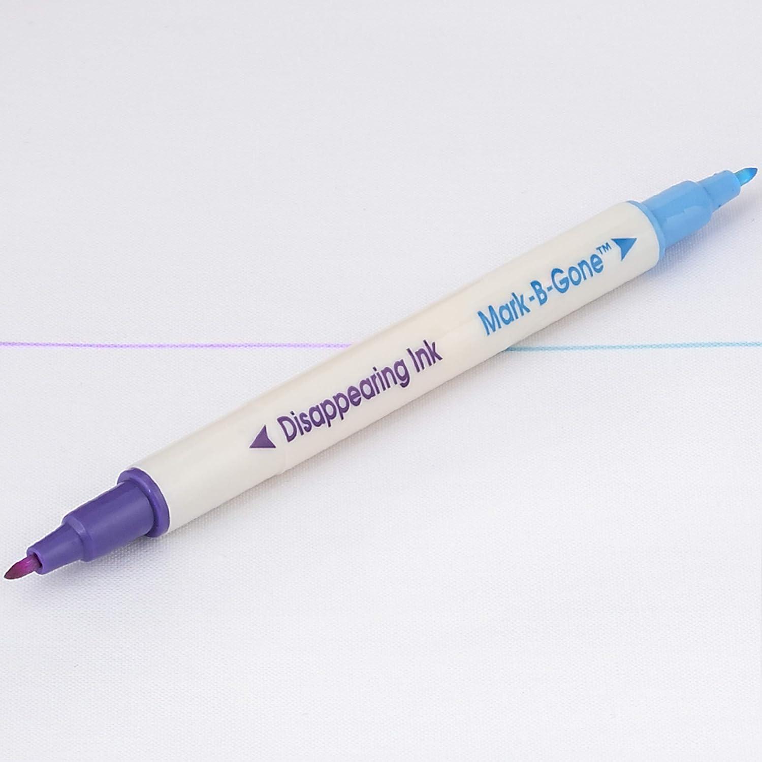 imageDritz Dual Purpose BGone ampamp Disappearing Ink 12 pc Marking Pens BluePurple Count