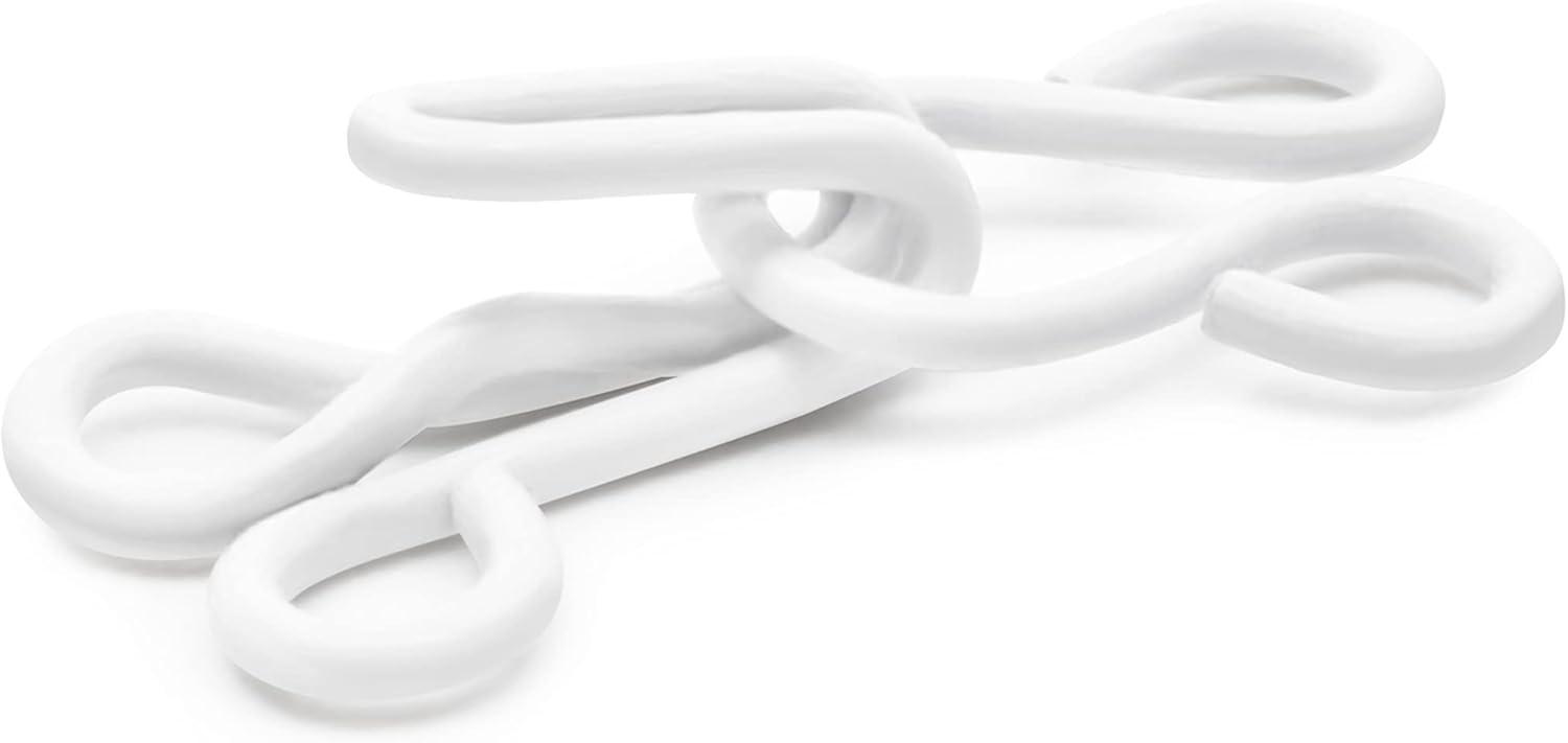 imageDritz Hooks ampamp Eyes Nickel Fasteners Size 3 96 SetsWhite