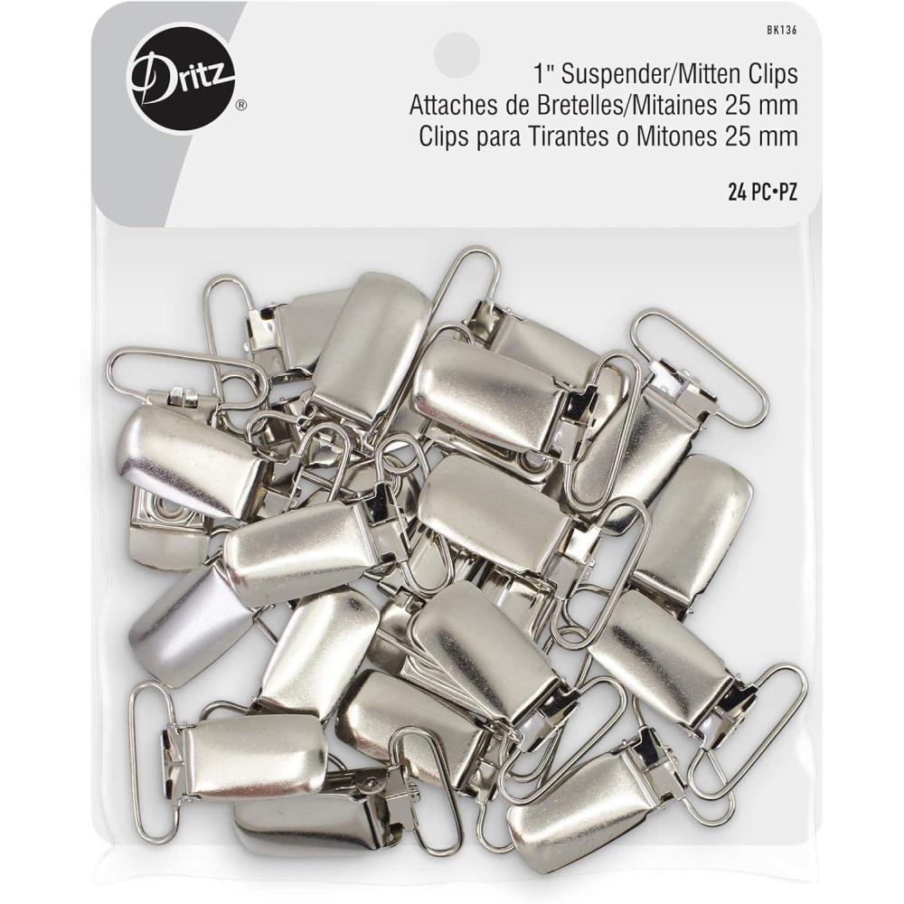 imageDritz Suspender Clips Nickel Bag ampamp Tote Accessories 24Pack24Pack