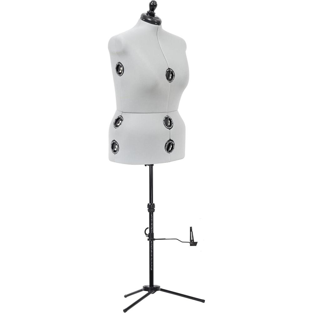 imageDritz TwinFit Adjustable Dress Form Small Silver GrayLarge