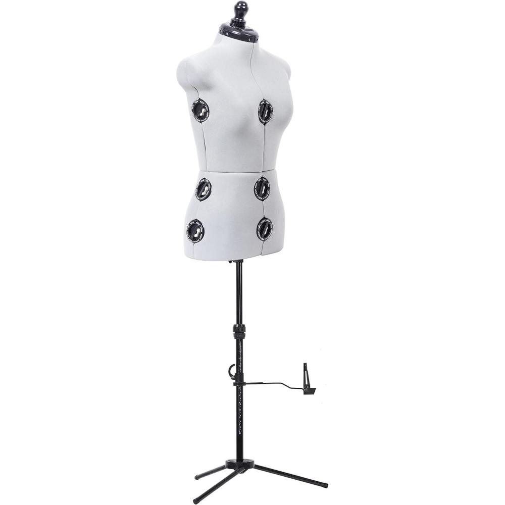 imageDritz TwinFit Adjustable Dress Form Small Silver GraySmall