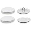 imageDritz Craft Cover 48 Sets Nickel Buttons ampamp Tools 118quot 48ct Count78  60ct