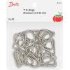 imageDritz D Rings 1in Nickel Bag ampamp Tote Accessories 1quot 24ctNickel