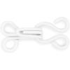 imageDritz Hooks ampamp Eyes Nickel Fasteners Size 3 96 SetsWhite