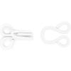 imageDritz Hooks ampamp Eyes Nickel Fasteners Size 3 96 SetsWhite