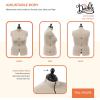 imageDritz My Double Designer Adjustable Dress Form FullFigure IvoryFullFigure