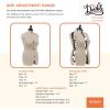 imageDritz My Double Designer Adjustable Dress Form FullFigure IvoryMedium