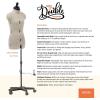 imageDritz My Double Designer Adjustable Dress Form FullFigure IvoryPetite