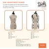 imageDritz My Double Designer Adjustable Dress Form FullFigure IvoryPetite