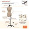 imageDritz My Double Designer Adjustable Dress Form FullFigure IvorySmall