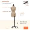 imageDritz My Double Designer Adjustable Dress Form FullFigure IvorySmall