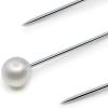 imageDritz Petite Pearlized Size 12 34in White Pearl Heads PinsStraight