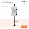imageDritz TwinFit Adjustable Dress Form Small Silver GrayFullFigure