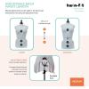 imageDritz TwinFit Adjustable Dress Form Small Silver GrayMedium
