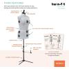 imageDritz TwinFit Adjustable Dress Form Small Silver GrayMedium