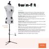 imageDritz TwinFit Adjustable Dress Form Small Silver GrayPetite