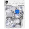 imageDritz Craft Cover 48 Sets Nickel Buttons ampamp Tools 118quot 48ct Count118  48ct
