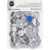 imageDritz Craft Cover 48 Sets Nickel Buttons ampamp Tools 118quot 48ct Count78  60ct