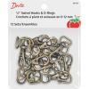 imageDritz D Rings 1in Nickel Bag ampamp Tote Accessories 1quot 24ctAntique Brass
