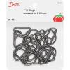 imageDritz D Rings 1in Nickel Bag ampamp Tote Accessories 1quot 24ctGunmetal