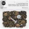 imageDritz Long Prong 58in Antique Brass Includes Snaps ampamp Tools Fasteners 58quot 36 Sets