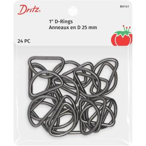 imageDritz D Rings 1in Nickel Bag ampamp Tote Accessories 1quot 24ctGunmetal