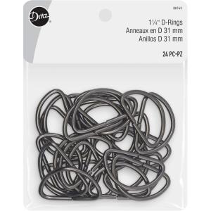 imageDritz D Rings 1in Nickel Bag ampamp Tote Accessories 1quot 24ctNickel