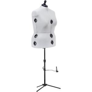 imageDritz TwinFit Adjustable Dress Form Small Silver GrayFullFigure