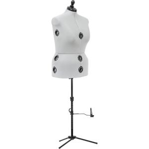 imageDritz TwinFit Adjustable Dress Form Small Silver GrayLarge