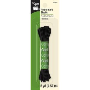 imageDritz 9486W Round Cord Elastic White 50YardBlack