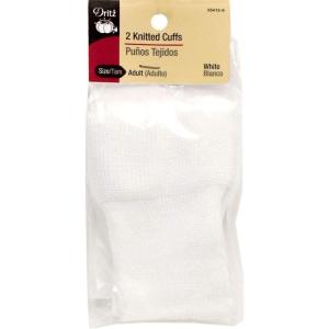 imageDritz Knitted Cuffs Adult Size 2 Count BlackWhite