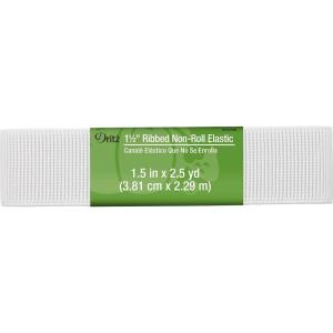 imageDritz 112quot 2Yards Long White Ribbed NonRoll Elastic