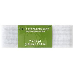 imageDritz 2quot White Elastic Soft Waistband