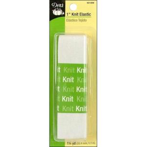 imageDritz 9318W Knit Elastic White 1Inch by 114Yard