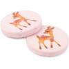 imageDritz Deer Light Pink 9 Recycled Cotton Buttons 15mm 58quot 9 CountLight Pink
