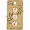 imageDritz Deer Light Pink 9 Recycled Cotton Buttons 15mm 58quot 9 CountLight Pink