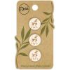 imageDritz Deer Light Pink 9 Recycled Cotton Buttons 15mm 58quot 9 CountNatural