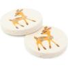 imageDritz Deer Light Pink 9 Recycled Cotton Buttons 15mm 58quot 9 CountNatural
